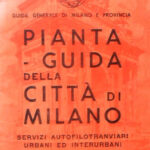 Pianta Guida Della Cittá Di Milano Plan von Mailand Milano transport map