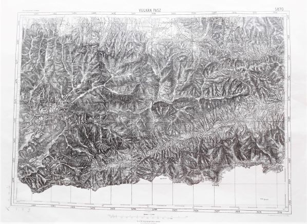 Vulkan Pass Pasul Valcan Vulkán Szoros Hunedoara Romanien Landkarte Romania map