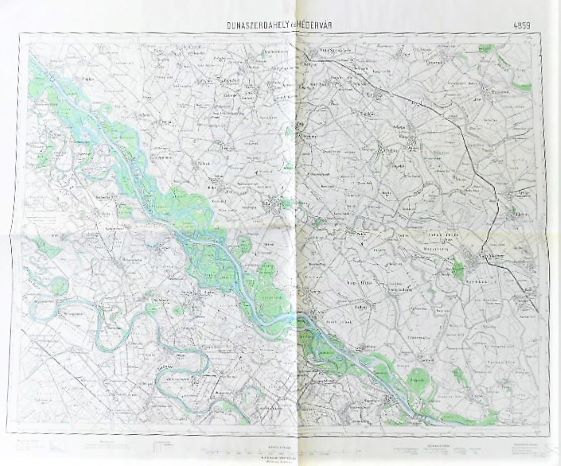 Dunajska Streda Velky Meder Slovakei Ungarn Landkarte 1932 old map