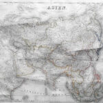 Asien Landkarte 1857 Asia old map