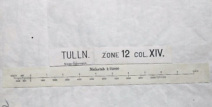 Tulln Klosterneuburg Stockerau Göllersdorf Donau Landkarte 1892