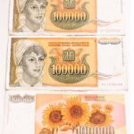 100.000 Dinara Jugoslavije Beograd 1993 Banknote Papiergeld paper money