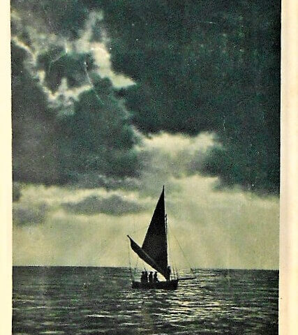 Heimkehrendes Boot Postkarte 1934