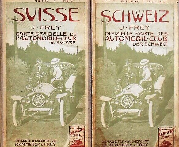 Schweiz Offizielle Karte Des Automobil-Club Der Schweiz Suisse Carte L'Automobile Club