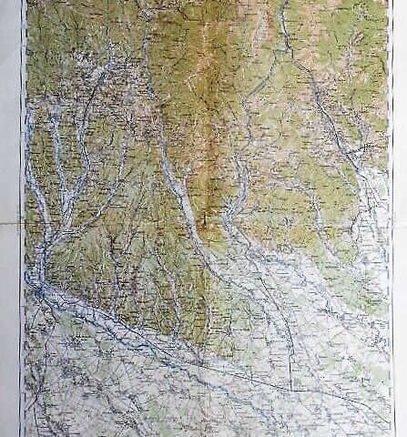 Targoviste Tergovistye Pitesti Siania Landkarte Rumanien Harta Romania old map 1917