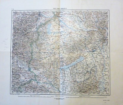 Wien Graz Budapest Balaton Landkarte old map