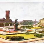 Leningrad Kirov Square 1964 old postcard