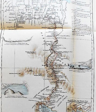 Originalskizze von Dr.B.Hagens Reiseroute zum Tobah-See 1883