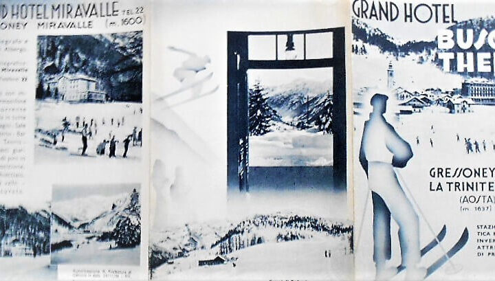 Grand Hotel Busca Thedy Gressoney La Trinite Aosta 1920-30