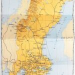 Sverige Sweden Schweden Suede old map 1940