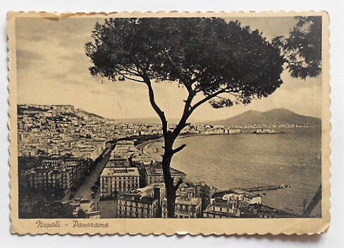 Napoli Panorama Italy old postcard