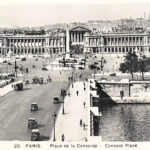 Paris Place de la Concorde Carte Postale Concord Place old postcard