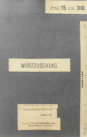 Mürzzuschlag Krieglach Stuhleck Umgebung Landkarte 1891