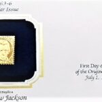 2 C Andrew Jackson stamp 22kt Gold Replica