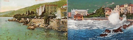 Abbazia Opatija Kroatien alte Postkarten old postcard