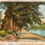 Inverness Cathedral and Castle from the Ness picture post card 1909