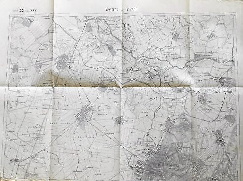 Mocrea Simand Rumanien Landkarte 1887 Romania old map