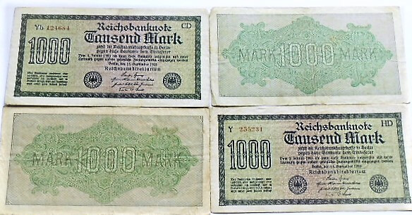 1000 Tausend Mark Reichsbanknote 1922