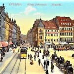 Dresden König Johannstr Altmarkt alte Postkarte