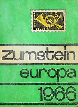 Zumstein Europa 1966 Briefmarken Katalog