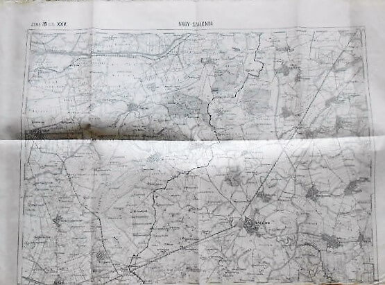 Salonta Umgebung Landkarte Rumanien Harta 1888