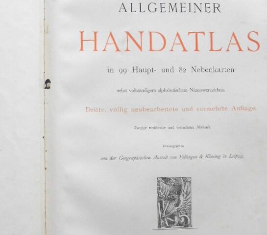 Adrees Algemeiner Handatlas 1896