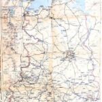 Übersichtkarte zum Kursbuch der Deutschen Reichsbahn DDR Berlin Leipzig Dresden 1977