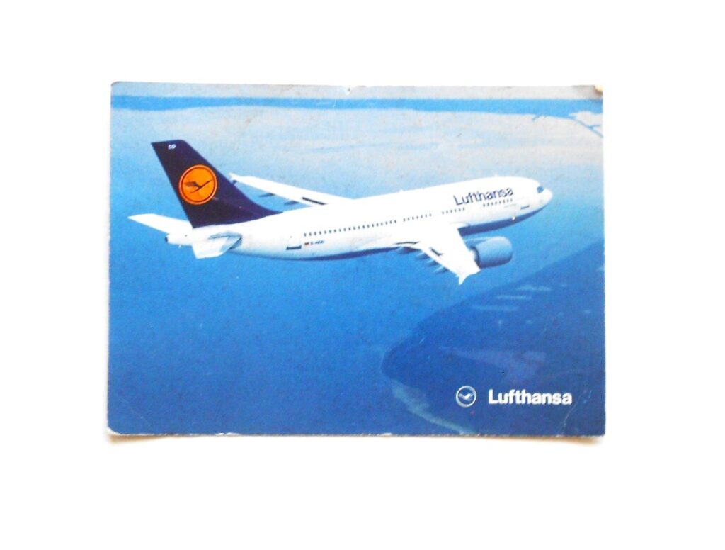 Lufthansa Airbus A310-300 postcard