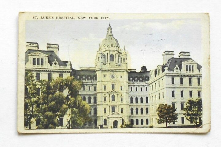 St. Luke's Hospital New York City old postcard 1924