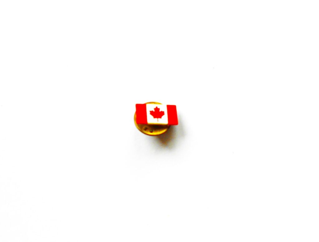 Canada flag pin badge