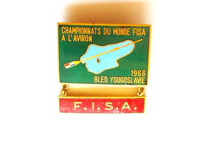 Championnats D Monde Fisa A L Aviron Bled Yougoslavie 1966 Abzeichen badge