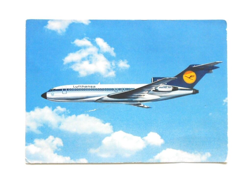 Lufthansa Boeing 727 Europa Jet Postkarte postcard