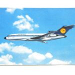 Lufthansa Boeing 727 Europa Jet Postkarte postcard