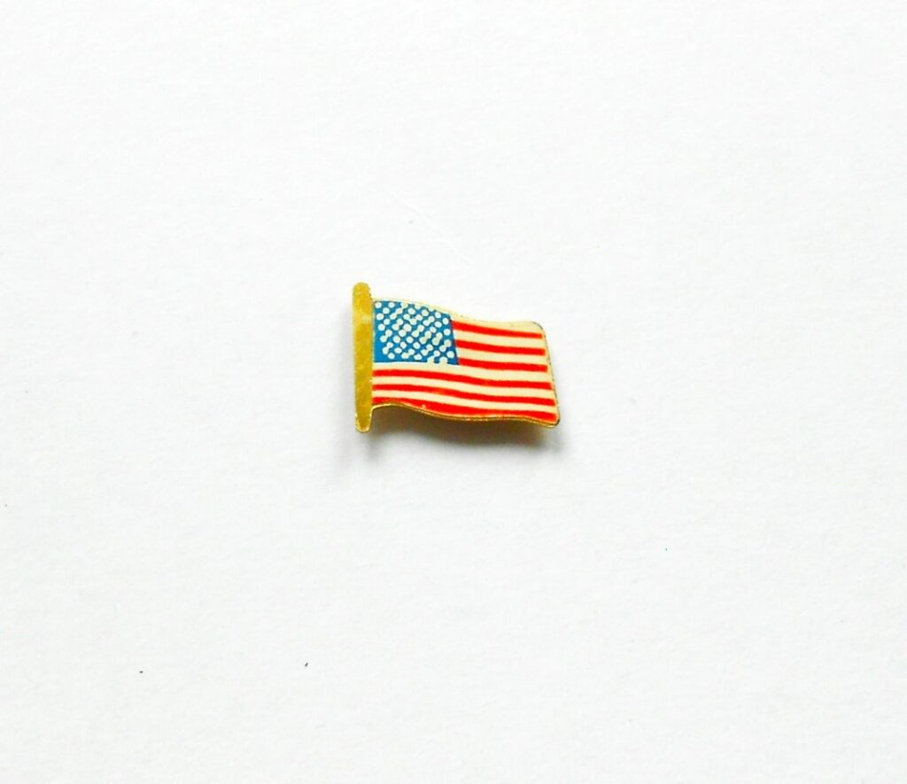 USA flag Stars and stripes pin badge