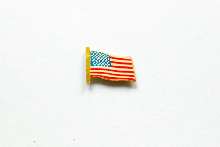 USA flag Stars and stripes pin badge