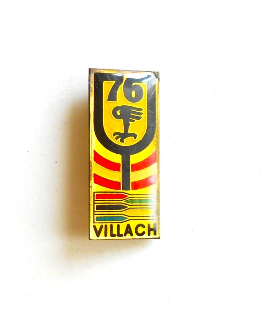 Villach Austria 1976 World Rowing Championship badge pin