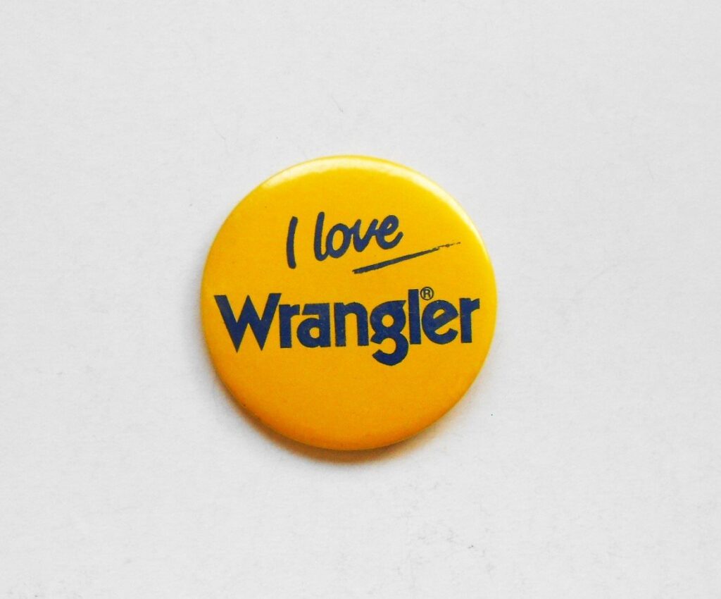 I love Wrangler badge