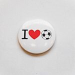 I love soccer badge