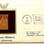 Maryland Statehood 200 th Anniversary USA gold stamp