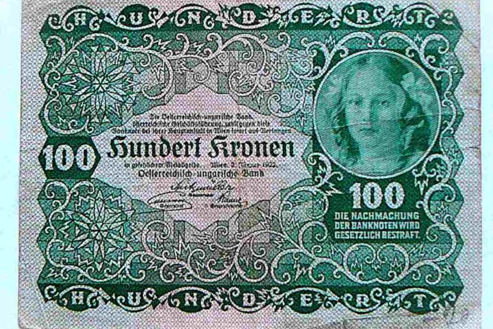 100 Hundert Kronen 1922 Wien Banknote