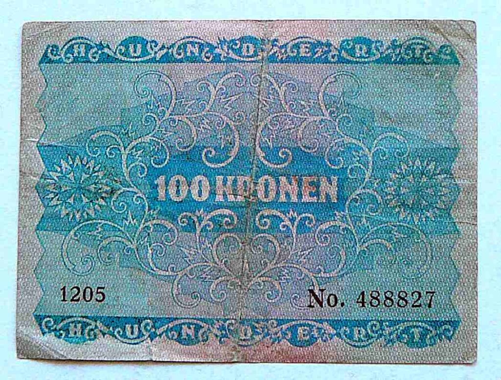 100 Hundert Kronen 1922 Wien Banknote