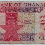 5 Cedis 1982 Ghana banknote paper money