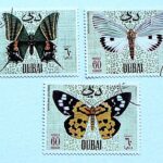 Butterfly stamp lot Dubai