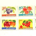 Fruit stamp lot Romania mint