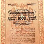 Teilschuldverschreibung Wien 1918 1000 Kronen