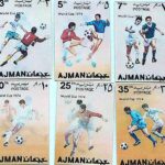 World Cup 1974 3 D Ajman stamp lot