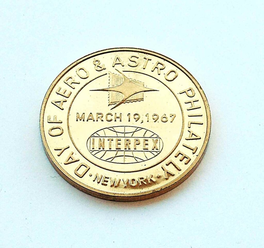 Day of Aero & Astro Philately 1967 New York Interpex medallion