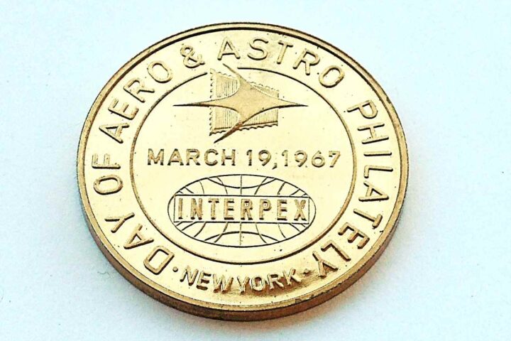 Day of Aero & Astro Philately 1967 New York Interpex medallion