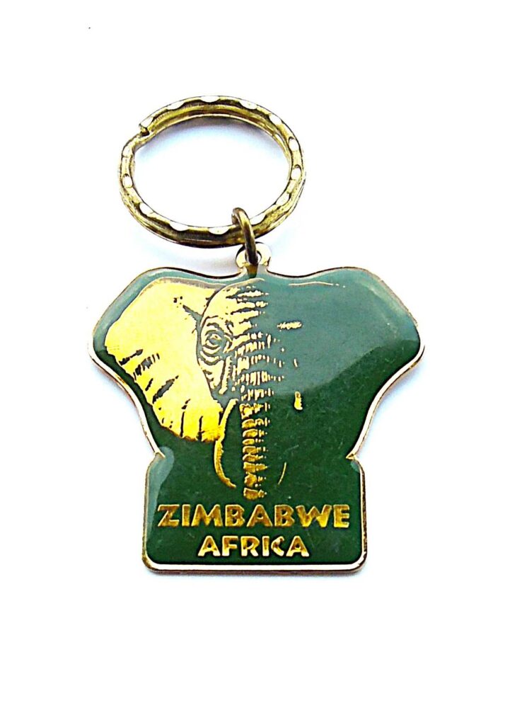 Zimbabwe Africa keychain