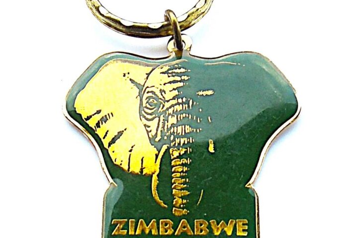 Zimbabwe Africa keychain